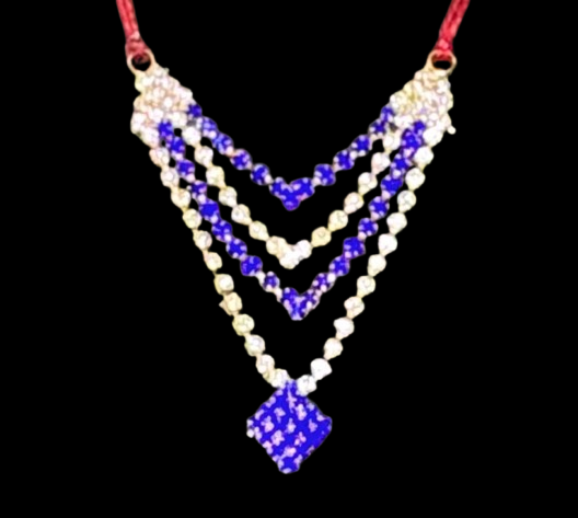 Pearl & Stone Pendant Necklace -(ILN6) - Nehman