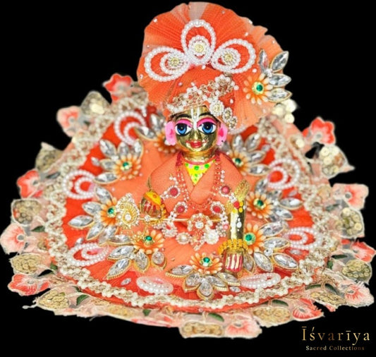Richly detailed green & orange outfit - Nehman